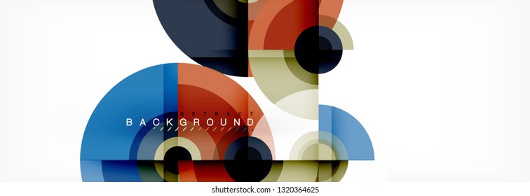 Abstract background circle design vector