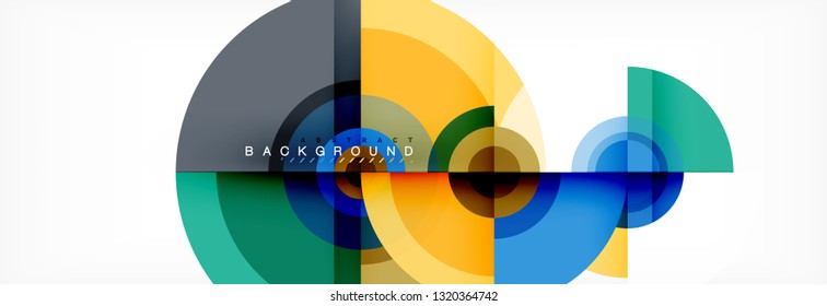 Abstract background circle design vector