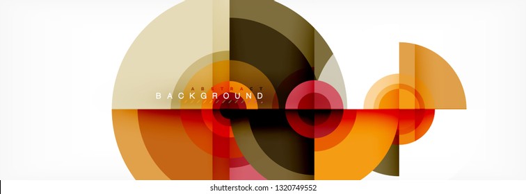 Abstract background circle design vector