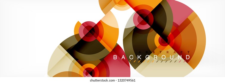 Abstract background circle design vector