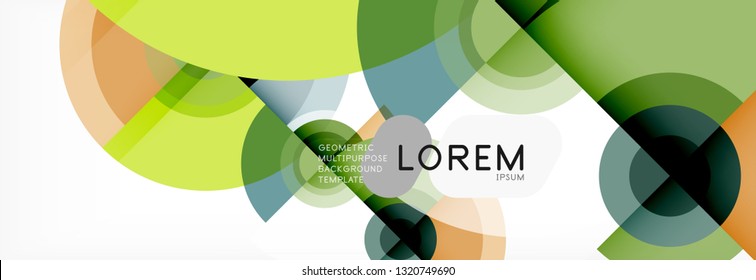 Abstract background circle design vector