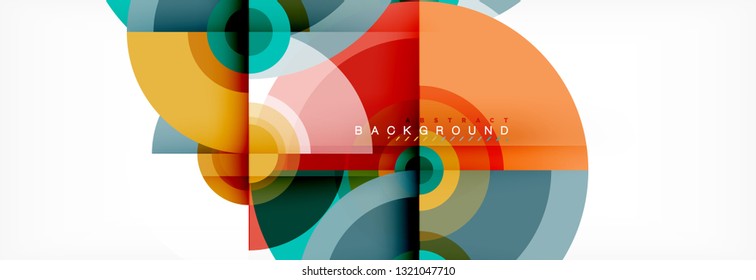 Abstract background circle design vector