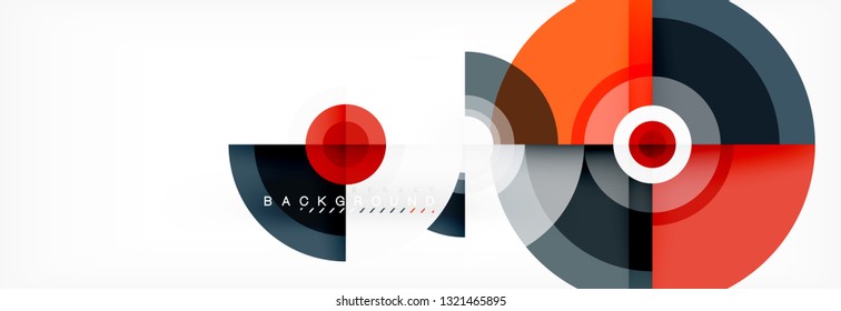 Abstract background circle design vector