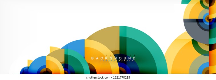 Abstract background circle design vector