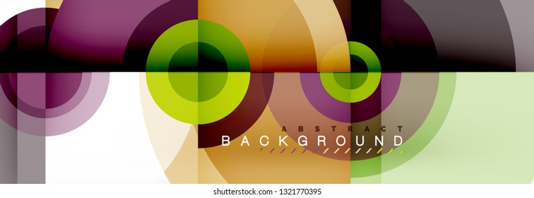 Abstract background circle design vector