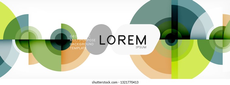 Abstract background circle design vector