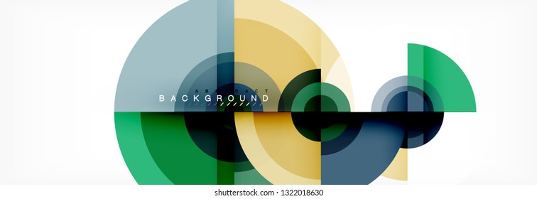 Abstract background circle design vector