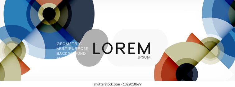 Abstract background circle design vector
