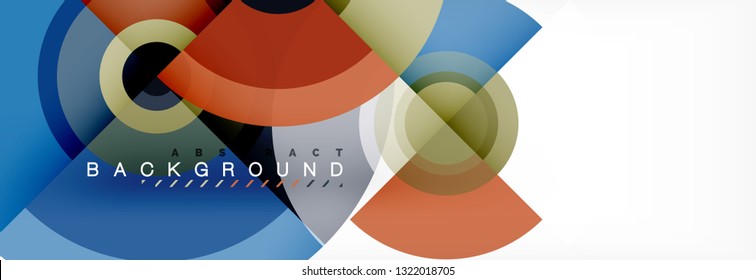 Abstract background circle design vector