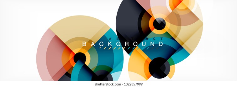 Abstract background circle design vector