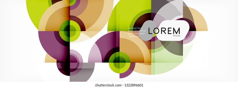 Abstract background circle design vector