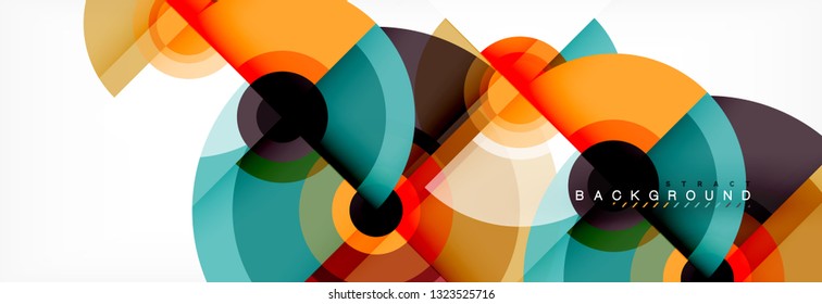 Abstract background circle design vector