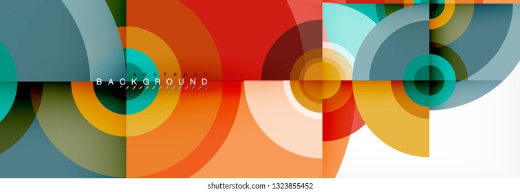 Abstract background circle design vector