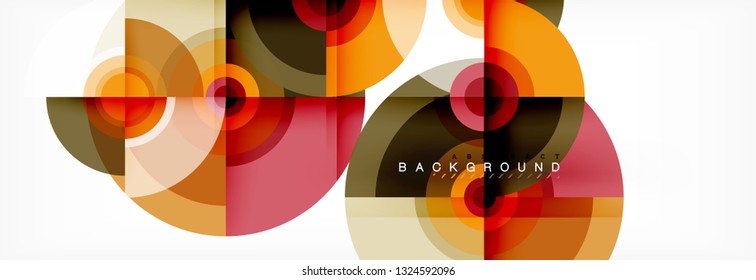 Abstract background circle design vector