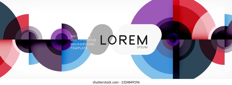 Abstract background circle design vector
