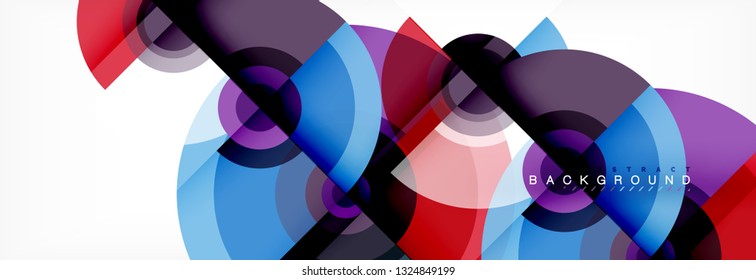 Abstract background circle design vector