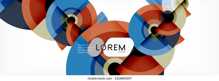 Abstract background circle design vector
