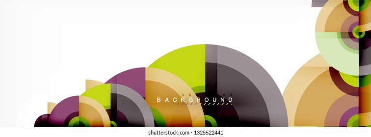 Abstract background circle design vector
