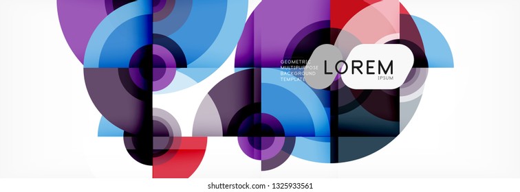 Abstract background circle design vector