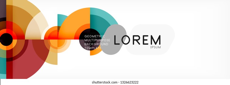 Abstract background circle design vector