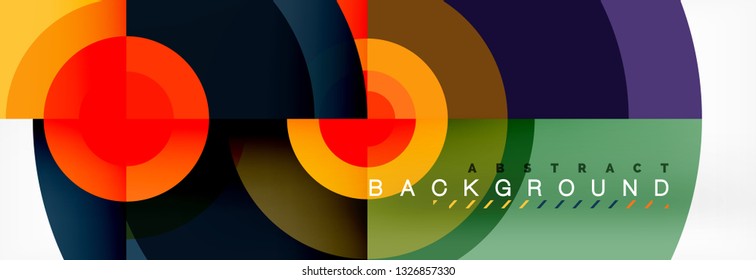 Abstract background circle design vector