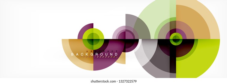 Abstract background circle design vector