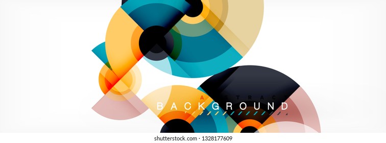 Abstract background circle design vector