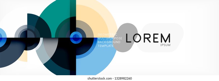 Abstract background circle design vector