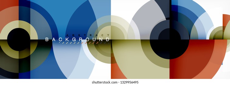 Abstract background circle design vector