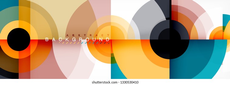 Abstract background circle design vector