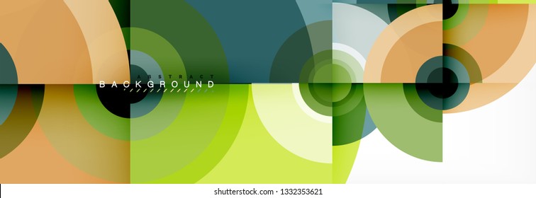 Abstract background circle design vector