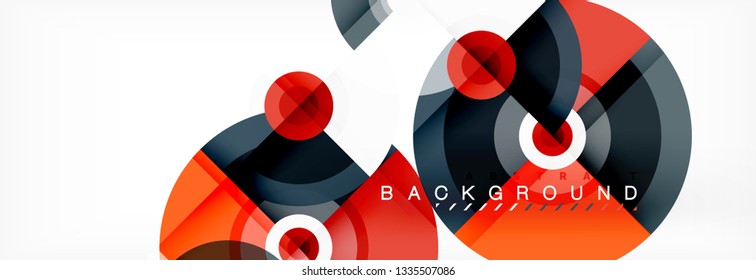 Vetor de design de círculo de fundo abstrato