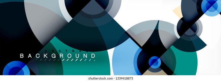 Abstract background circle design vector
