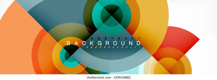 Abstract background circle design vector