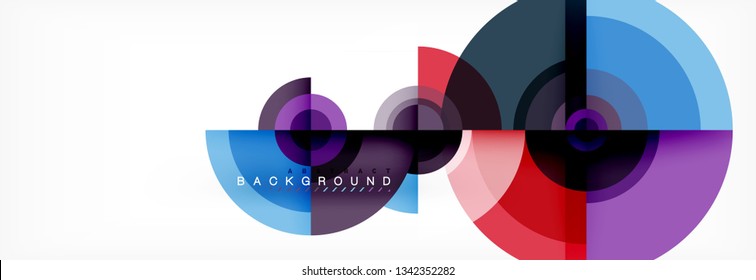 Abstract background circle design vector