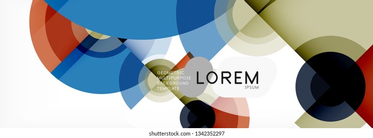 Abstract background circle design vector