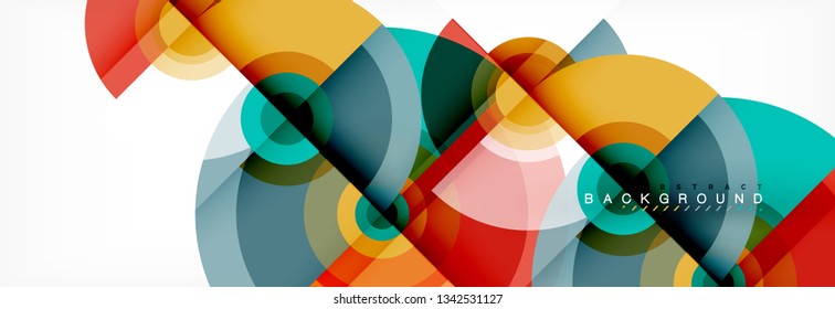 Abstract background circle design vector