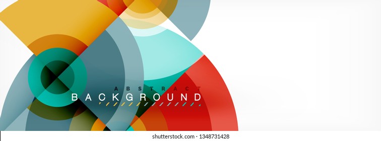 Abstract background circle design vector
