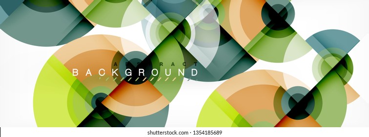 Abstract background circle design vector