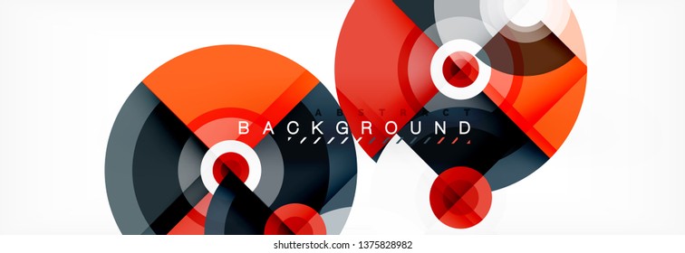 Abstract background circle design vector