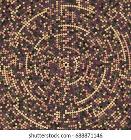 Abstract  background. Circle dot tunnel art.