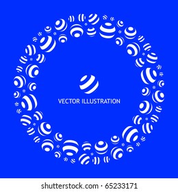 Abstract background with circle elements.