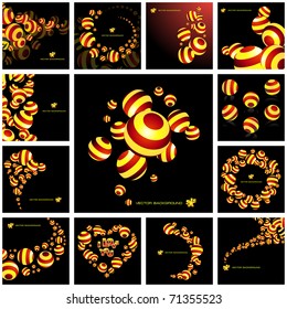 Abstract background with circle elements.