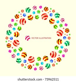 Abstract background with circle elements.