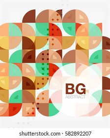 Abstract background of circle elements. Vector template background for workflow layout, diagram, number options or web design