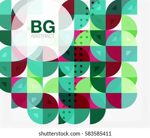 Abstract background of circle elements. Vector template background for workflow layout, diagram, number options or web design