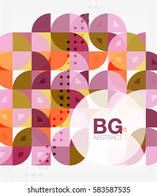Abstract background of circle elements. Vector template background for workflow layout, diagram, number options or web design