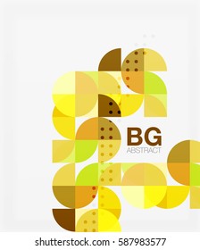 Abstract background of circle elements. Vector template background for workflow layout, diagram, number options or web design