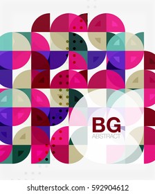 Abstract background of circle elements. Vector template background for workflow layout, diagram, number options or web design
