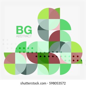 Abstract background of circle elements. Vector template background for workflow layout, diagram, number options or web design